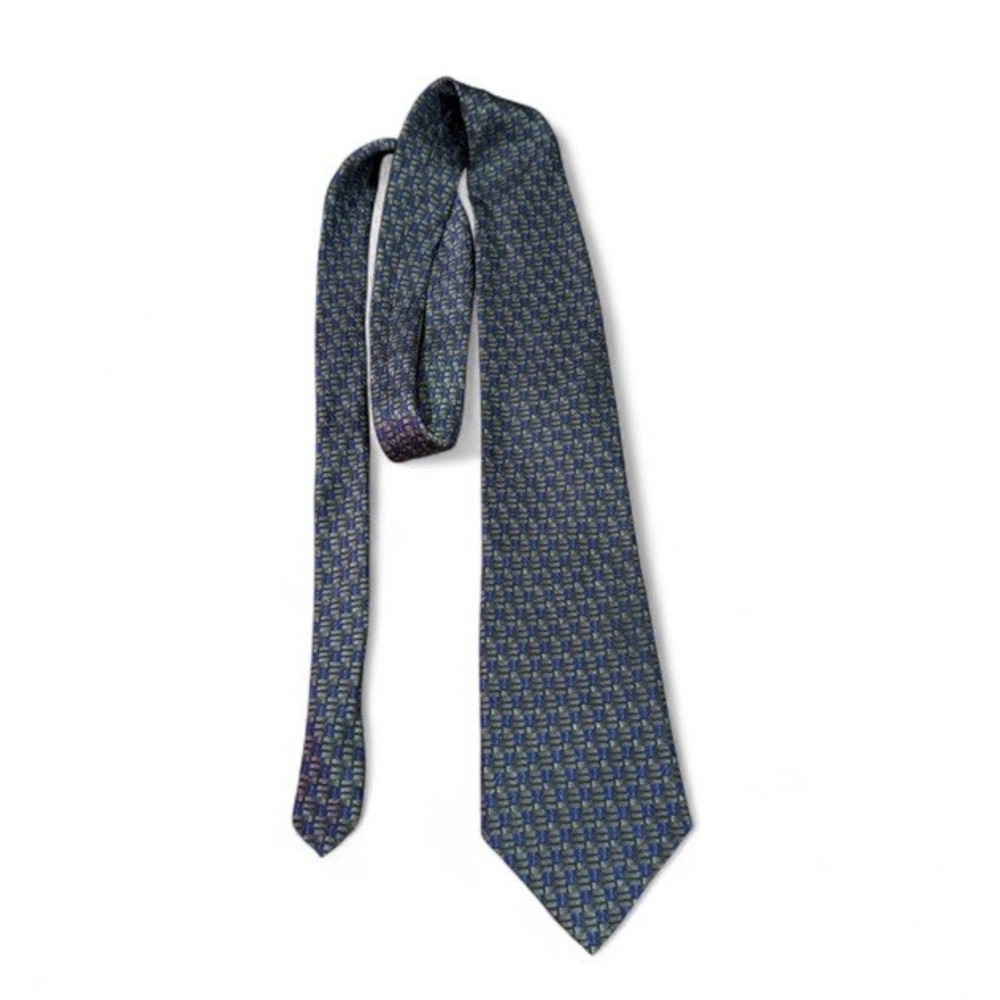 Dockers Men 100% Silk Necktie Blue Tie RN 43170‎